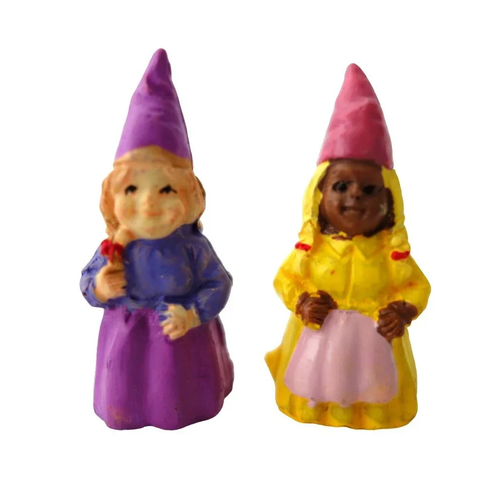 Assorted‎ Mixed Lot of 7 Resin Miniature Dollhouse Fairy Garden Gnome Figurines